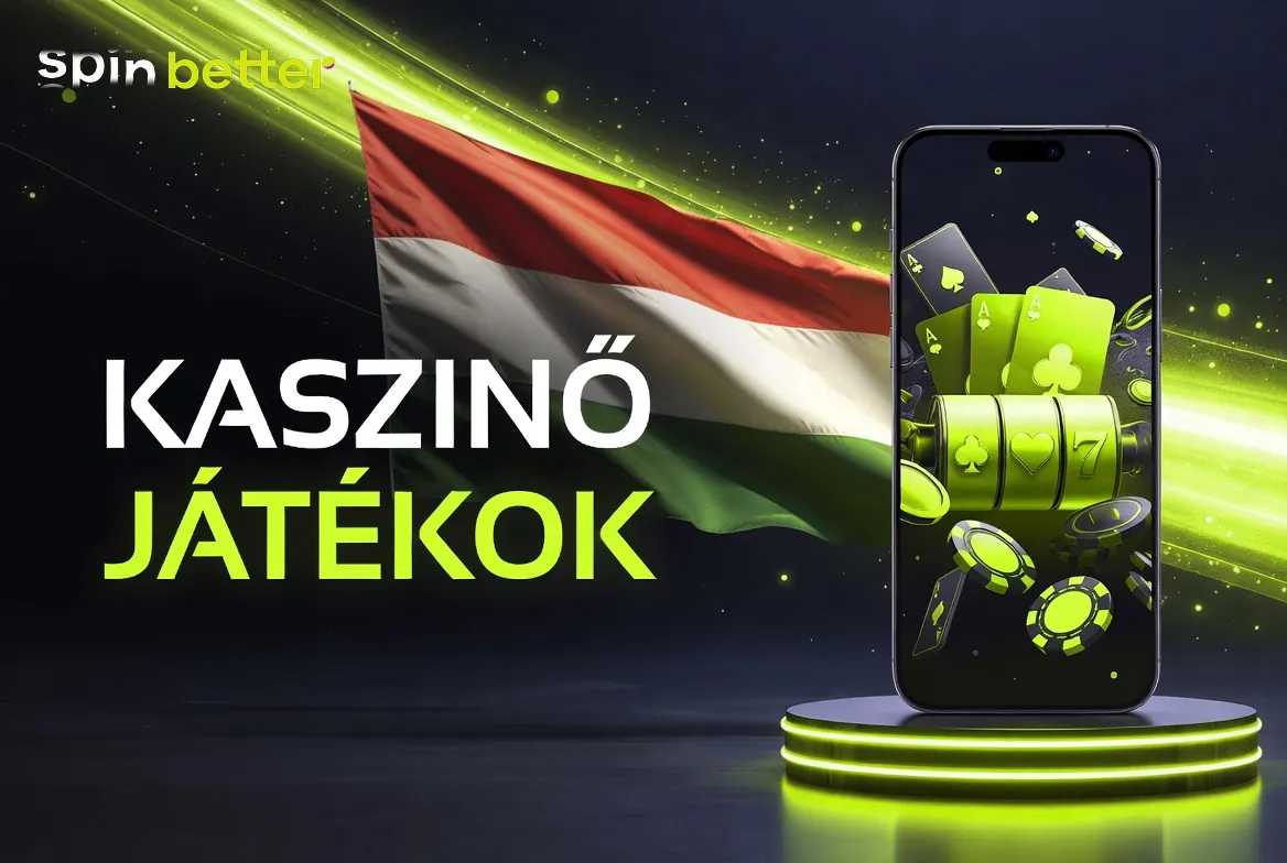 SpinBetter casino kezdőoldala magyar nyelven, nyerőgépekkel és élő asztalokkal