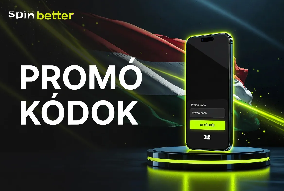 SpinBetter promo code mező a SPINNOW kóddal a nyitási űrlapon